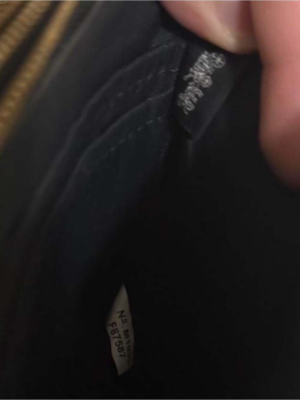 Coach Black Leather Wristlet with Gold Logo - Picture 8 of 8